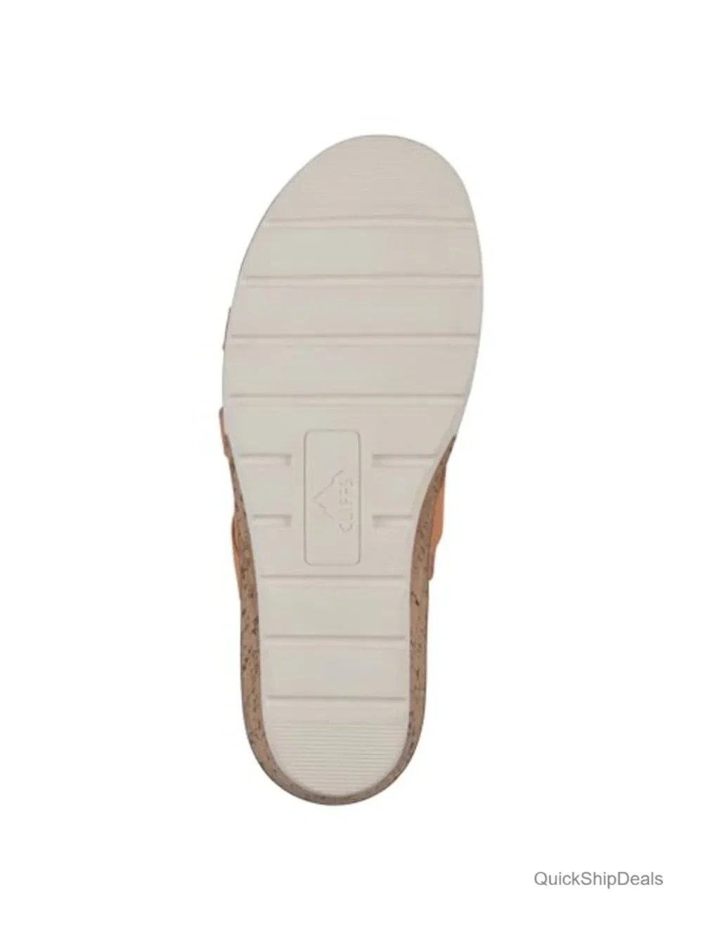 Strappy Cork Wedge Sandal with Cushioned Insole